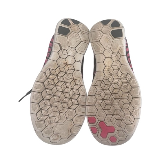 Nike Free 4.0 Flyknit Running Shoes Womens 8 Pink Walking Comfort Sneaker Active - Picture 7 of 8